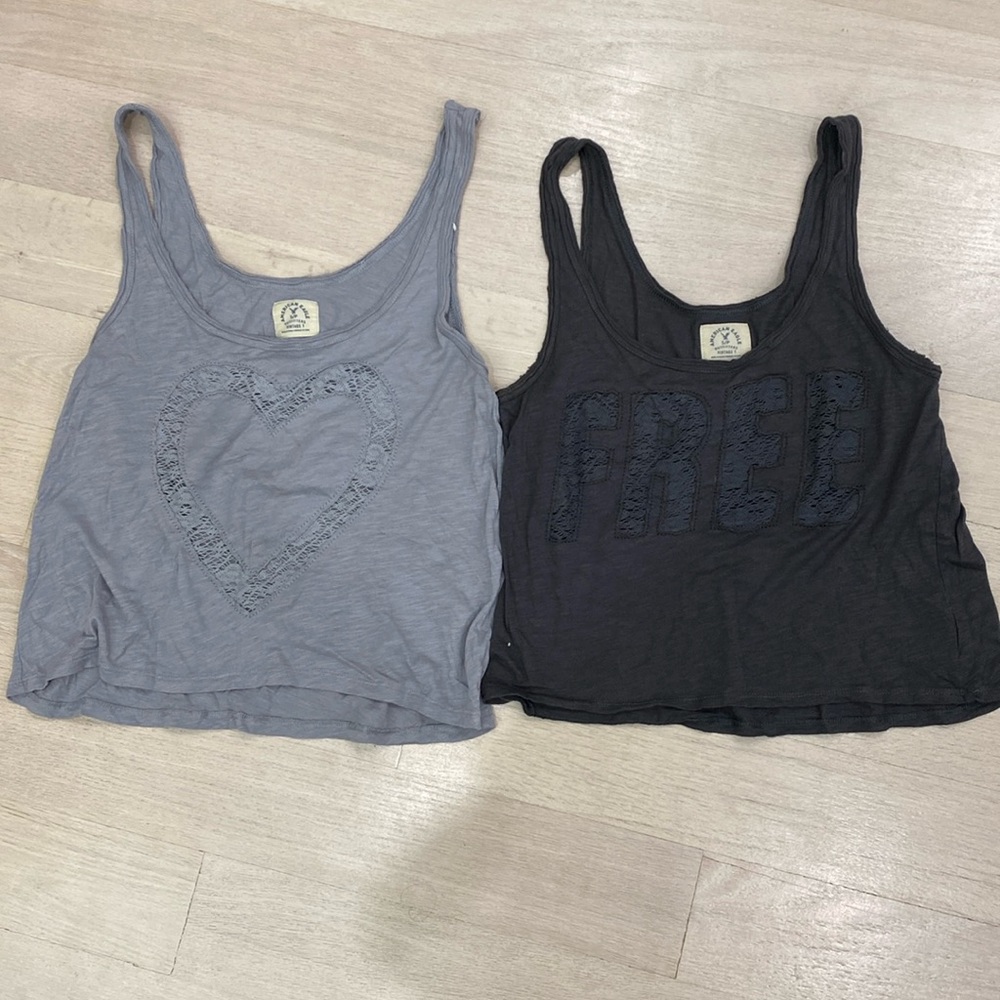 Vintage American Eagle Tank Tops - Small - Heart & Free
